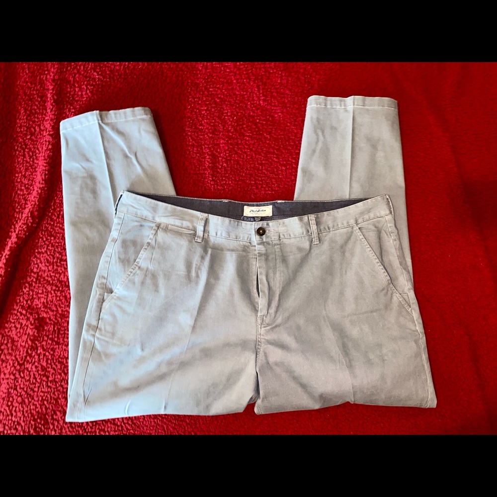 🐨Men’s brushed cotton light grey chinos 42/30
